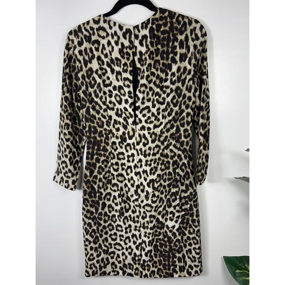 Rag & Bone 100% Silk Dress Leopard Animal Print Short Mini 2 / XS - Picture 3 of 10